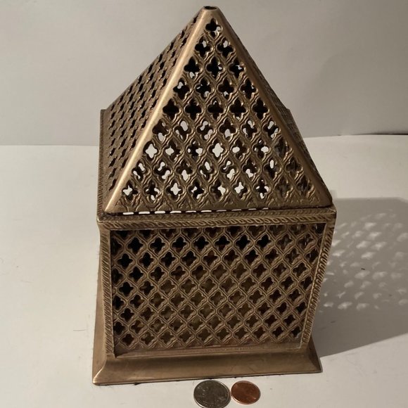 Vintage Metal Brass Heavy Duty Box, Bin, Stash - Picture 1 of 6